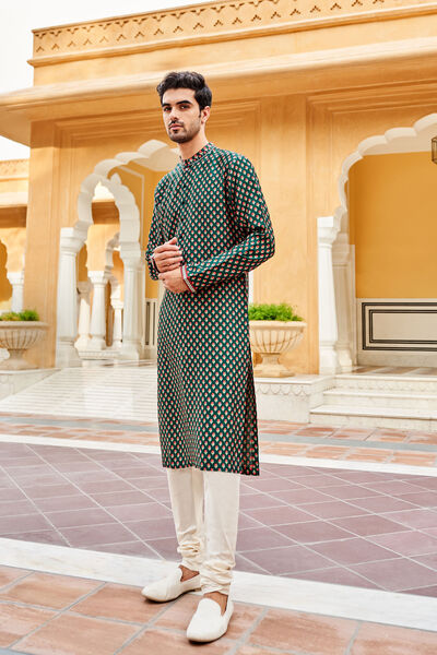 Samar Kurta - Emerald Green